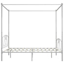 sengestel til himmelseng 200 x 200 cm metal hvid