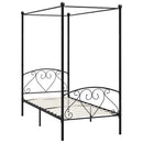 sengestel til himmelseng 90 x 200 cm metal sort