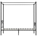 sengestel til himmelseng 90 x 200 cm metal sort