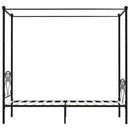 sengestel til himmelseng 90 x 200 cm metal sort