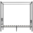 sengestel til himmelseng 120 x 200 cm metal sort