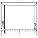 sengestel til himmelseng 140 x 200 cm metal sort