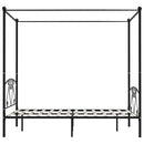 sengestel til himmelseng 140 x 200 cm metal sort