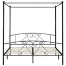 sengestel til himmelseng 180 x 200 cm metal sort