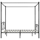 sengestel til himmelseng 180 x 200 cm metal sort