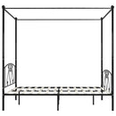 sengestel til himmelseng 180 x 200 cm metal sort