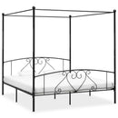 sengestel til himmelseng 200 x 200 cm metal sort