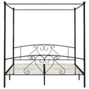 sengestel til himmelseng 200 x 200 cm metal sort