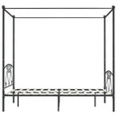 sengestel til himmelseng 140 x 200 cm metal grå