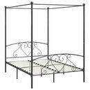 sengestel til himmelseng 160 x 200 cm metal grå