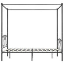 sengestel til himmelseng 160 x 200 cm metal grå