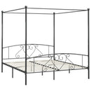 sengestel til himmelseng 200 x 200 cm metal grå