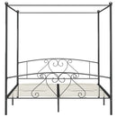 sengestel til himmelseng 200 x 200 cm metal grå