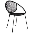 havestole 2 stk. polyrattan sort