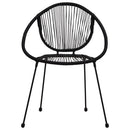 havestole 2 stk. polyrattan sort