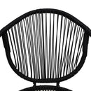 havestole 2 stk. polyrattan sort