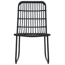 havestole 2 stk. polyrattan sort