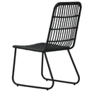 havestole 2 stk. polyrattan sort