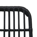 havestole 2 stk. polyrattan sort