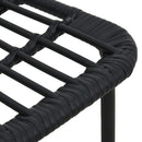 havestole 2 stk. polyrattan sort