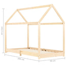 sengestel til børneseng 90 x 200 cm massivt fyrretræ