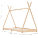 sengestel til børneseng 90 x 200 cm massivt fyrretræ