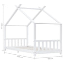 sengestel til børneseng 90 x 200 cm massivt fyrretræ hvid