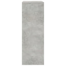 kommode med 6 skuffer 50x34x96 cm konstrueret træ betongrå