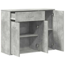 skænk 88x30x70 cm konstrueret træ betongrå