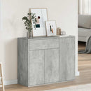 skænk 88x30x70 cm konstrueret træ betongrå