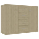skænk 88x30x65 cm konstrueret træ sonoma-eg