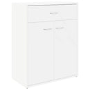 skænk 60x30x75 cm konstrueret træ hvid
