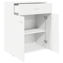 skænk 60x30x75 cm konstrueret træ hvid