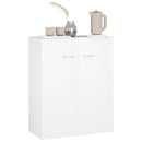 skænk 60x30x75 cm konstrueret træ hvid