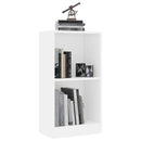 bogreol 40x24x75 cm konstrueret træ hvid