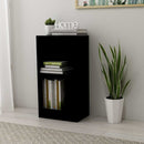 bogreol 40x24x75 cm konstrueret træ sort