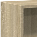 bogreol 40 x 24 x 75 cm spånplade sonoma-eg