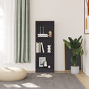 bogreol med 3 hylder 40x24x109 cm konstrueret træ grå