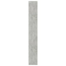 bogreol med 5 hylder 40x24x175 cm konstrueret træ betongrå