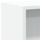 bogreol 60x24x76 cm konstrueret træ hvid