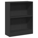 bogreol 60x24x76 cm konstrueret træ sort
