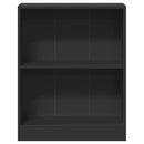 bogreol 60x24x76 cm konstrueret træ sort