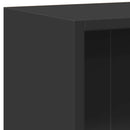 bogreol 60x24x76 cm konstrueret træ sort