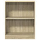 bogreol 60x24x76 cm konstrueret træ sonoma-egetræsfarvet