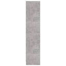 bogreol med 3 hylder 60x24x109 cm konstrueret træ betongrå