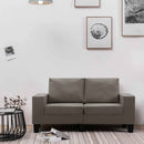 Sofa Gråbrun 2-sædet Stof