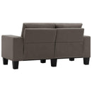 Sofa Gråbrun 2-sædet Stof