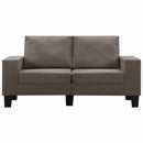 Sofa Gråbrun 2-sædet Stof
