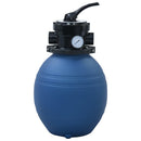 sandfilter til pool ventil med 4 indstillinger 300 mm blå