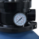 sandfilter til pool ventil med 4 indstillinger 300 mm blå